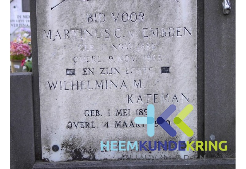 Grafstenen kerkhof Herwen Coll. HKR (231) M.C.van Embden & W.M.Kateman